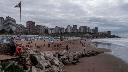 four days of "winter" in Mar del Plata: a cold front arrives with rain