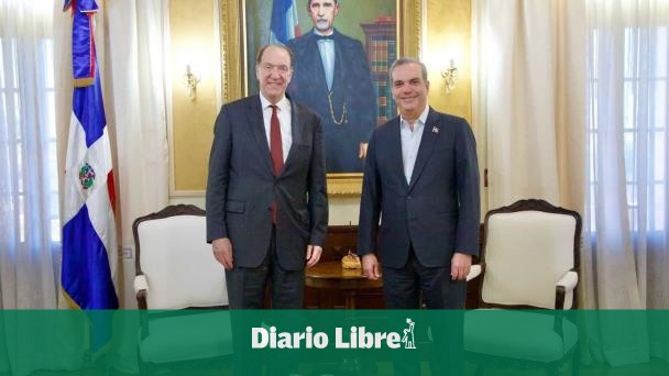 Abinader receives the president of the World Bank in the Palace