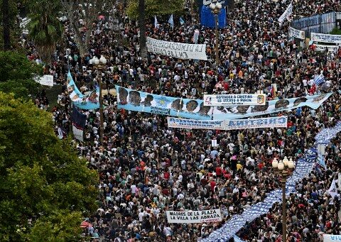 Argentines marched to say "Never again" to a dictatorship