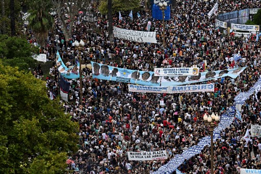 Argentines marched to say "Never again" to a dictatorship