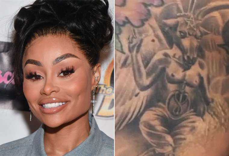 Blac Chyna, in her transformation process, removes satanic tattoo