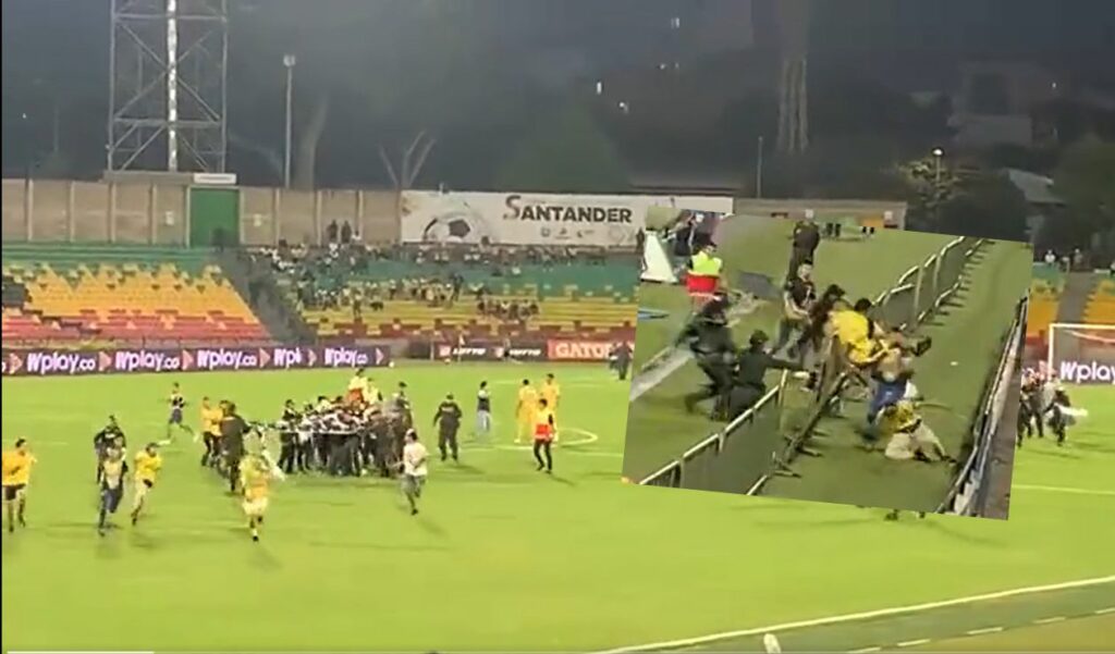 Bucaramanga fans invaded the field: Tolima did not do the Millos thing and did play