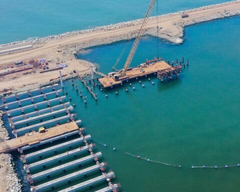 Chancay Port Terminal has a general progress of almost 30%