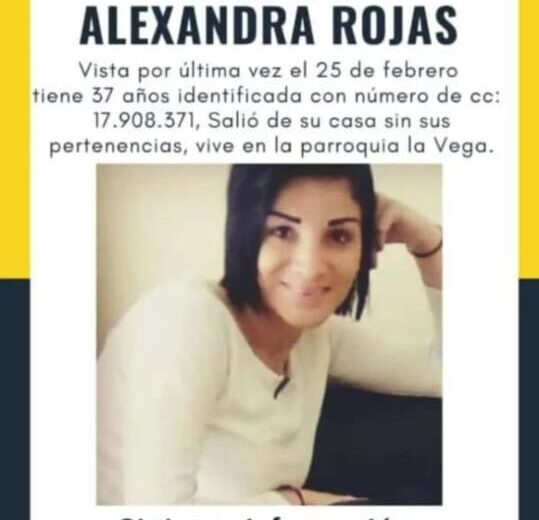 Cicpc identified the two murderers of Alexandra Rojas