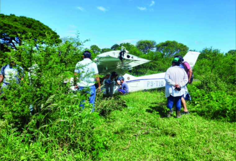 Crashed plane is "trout", it was camouflaged with Brazilian registration