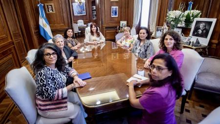 Cristina Fernández received a committee of experts from the OAS