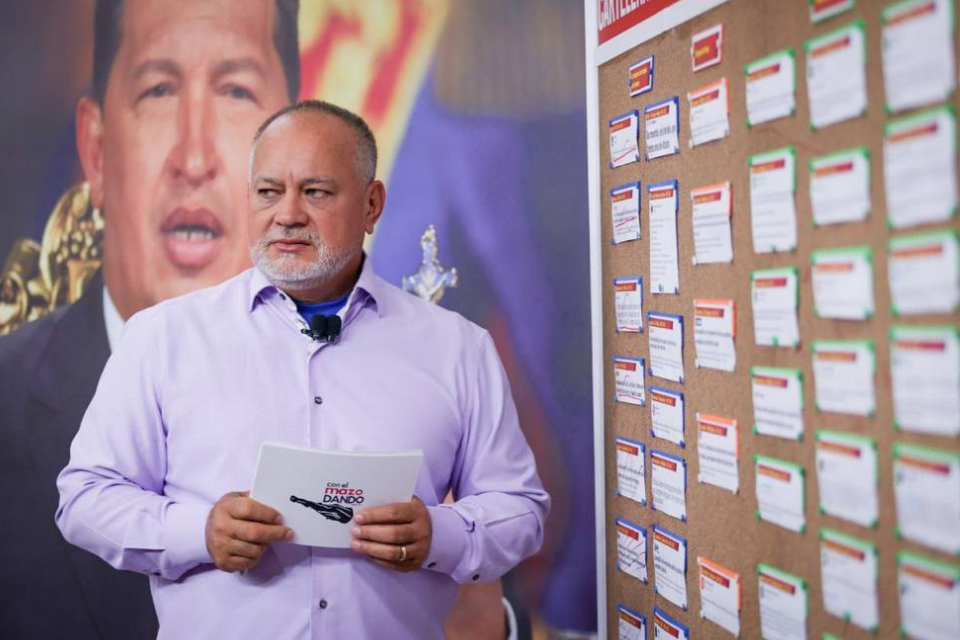 Diosdado Cabello assured that PJ requested the disqualification of María Corina Machado