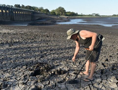 Due to the drought, the Canelón Grande reservoir ran out of water and OSE loses a reserve: the shocking images