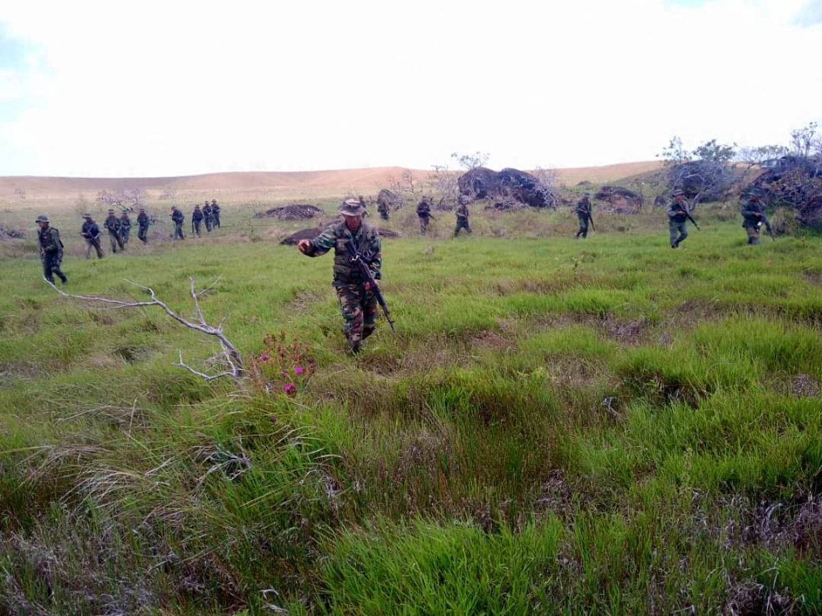 FANB dismantled illegal mining camp in Parque Yapacana