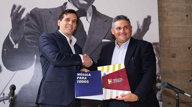 Federación Venezolana de Fútbol y el Sistema Nacional de Orquestas firmaron acuerdo de cooperación