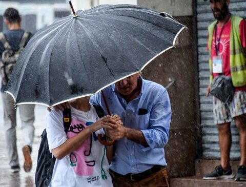 Inumet issued a yellow alert for strong storms in almost the entire country