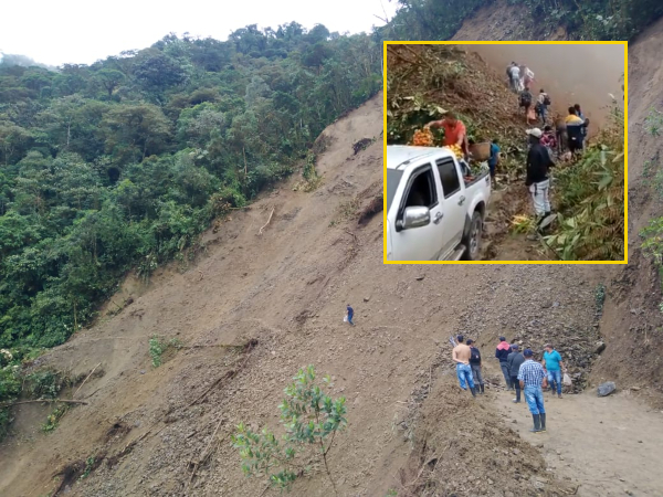 "Isolated, with little food and no gasoline": Critical situation after the collapse in San José del Palmar, Chocó