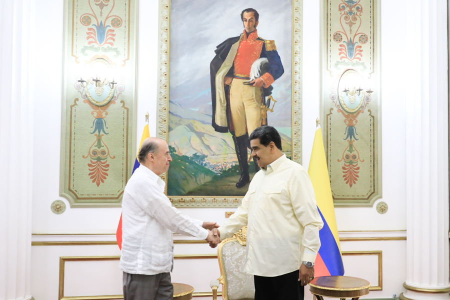 Maduro received Colombian Foreign Minister Álvaro Leyva