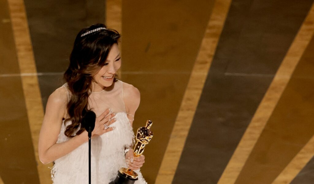 Michelle Yeoh, the first Asian to win the Oscar for best actress