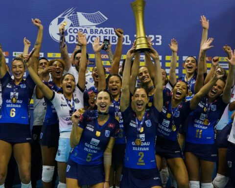 Minas wins the third championship of the Copa Brasil in women's volleyball