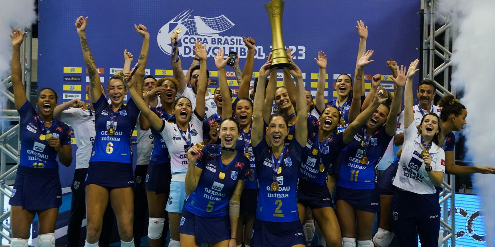 Minas wins the third championship of the Copa Brasil in women's volleyball