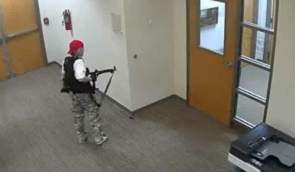 Police released video of the attack at a school in Nashville, USA.