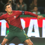 Ronaldo celebrates his cap record with a double against Liechtenstein