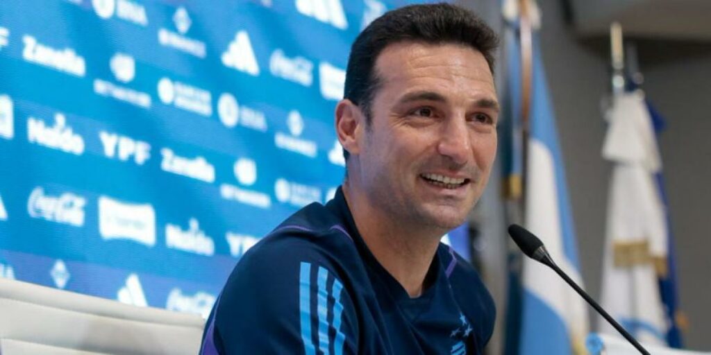 Scaloni: "I can't catch up with Ancelotti and Guardiola"