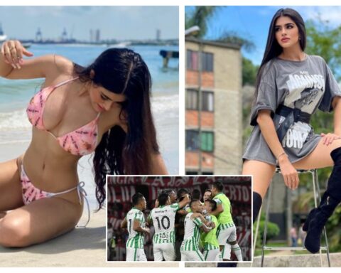 Sensual model says that all the Nacional players have flirted with her, but she supports the DIM