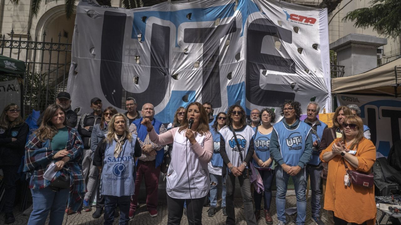 The UTE demanded investment from Larreta for schools and "dignified conditions for teaching"