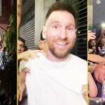 The thing about Messi in Argentina is crazy: the fans cheer him up even at dinner!