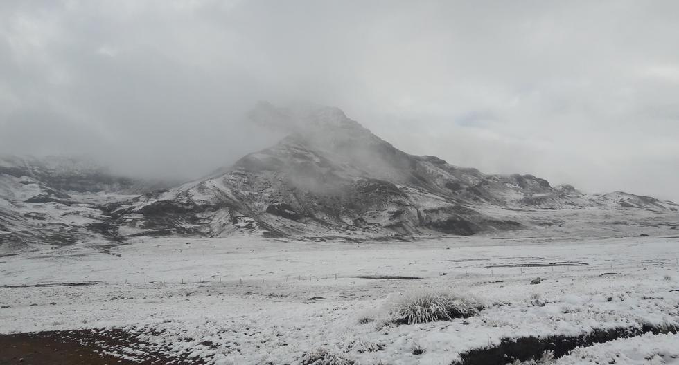 They announce heavy rains, snowfall and gusts of wind in two provinces of Huancavelica