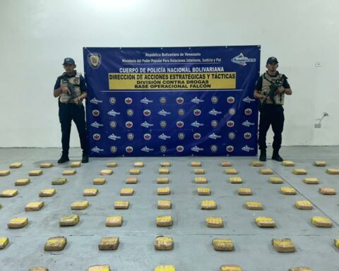 They seized 458 panelas of marijuana on the coast of Falcón