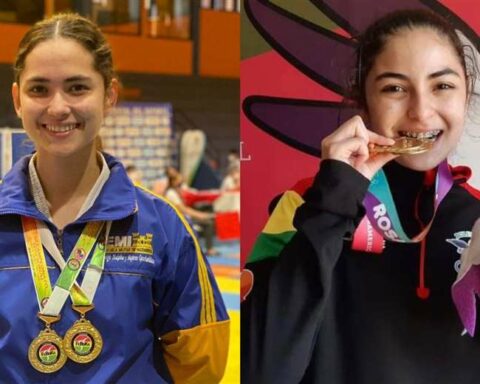 Two Bolivian karate fighters hold a raffle to travel to the South American Championship in Brazil