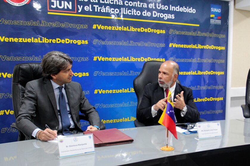 Venezuela and the UN coordinate actions in the fight against drugs