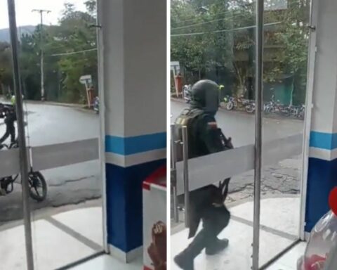 [Video] Strong shooting occurred in the attempted robbery of a bank in Río de Oro, Cesar