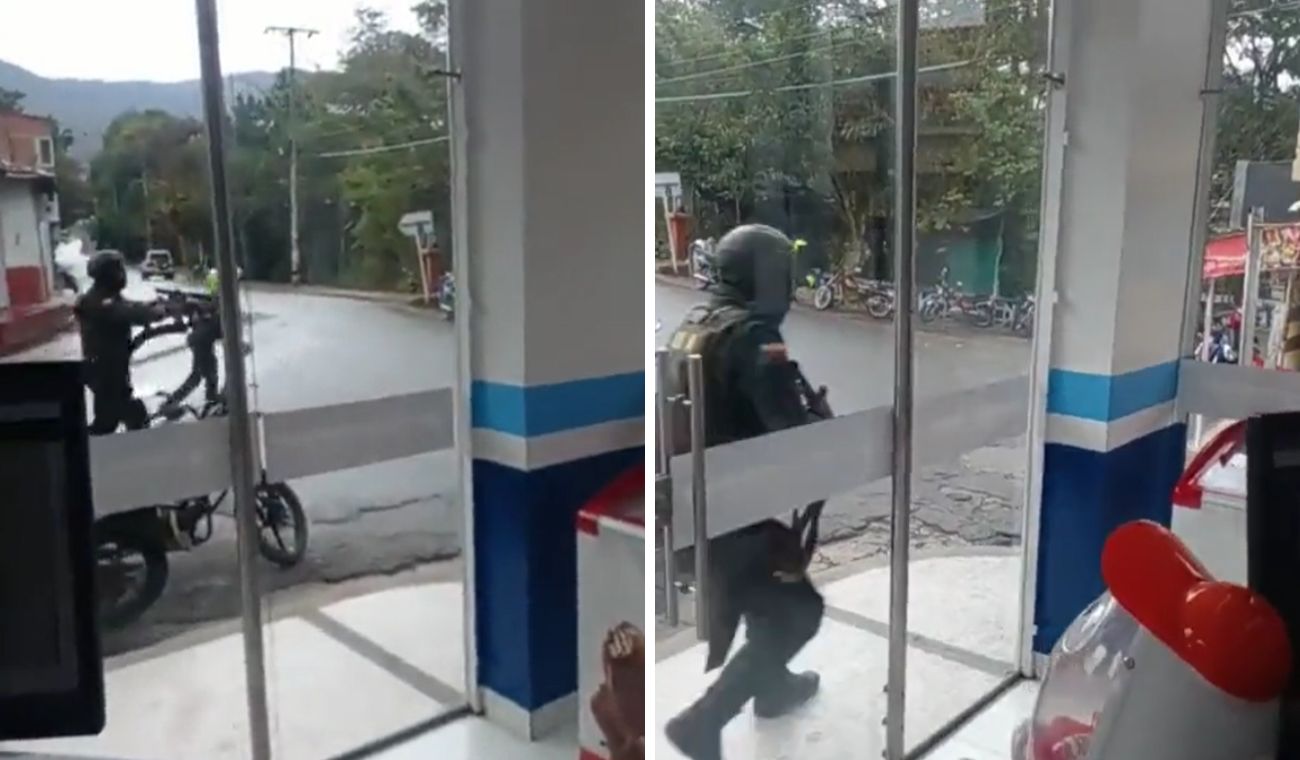 [Video] Strong shooting occurred in the attempted robbery of a bank in Río de Oro, Cesar