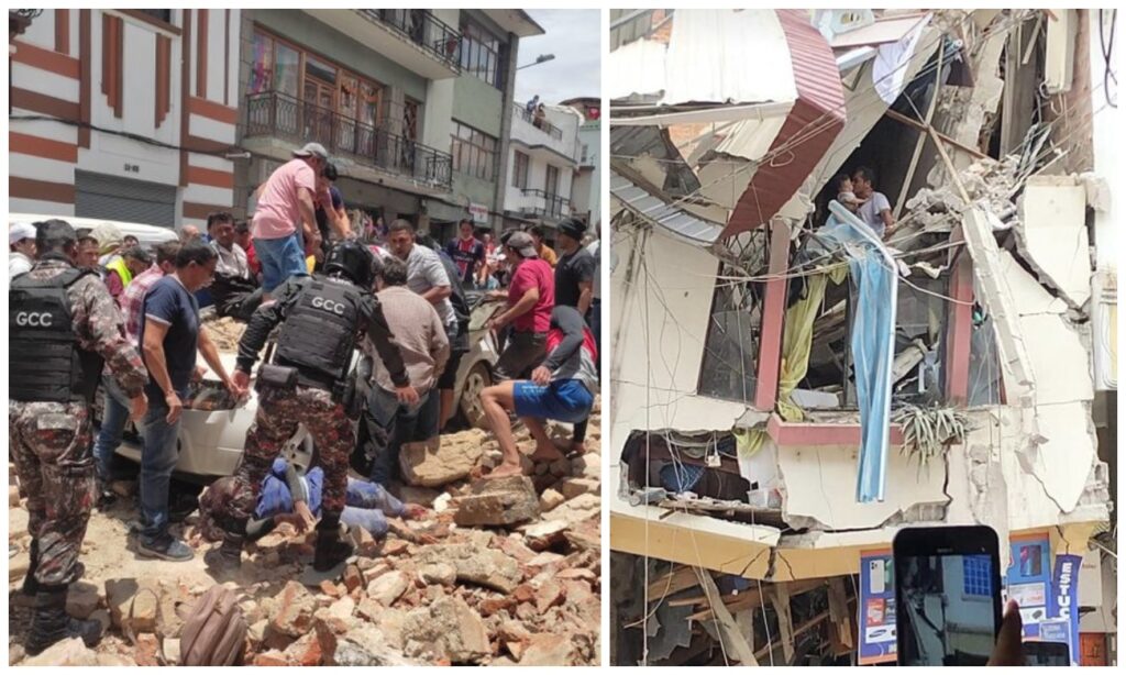 [Videos] Impressive images of the strong earthquake in Ecuador: there are already fatalities