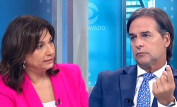 "I think they're going to leave you plenty of time": tense moments in Blanca Rodríguez's interview with Lacalle Pou