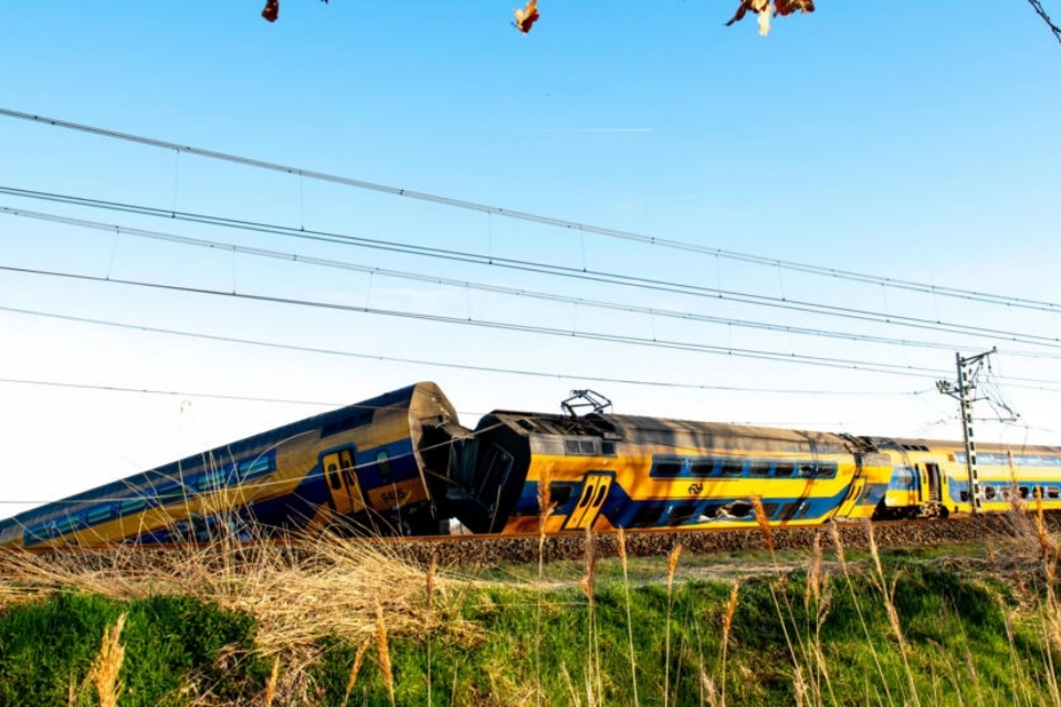 At least one dead and dozens injured left train derailment in the Netherlands