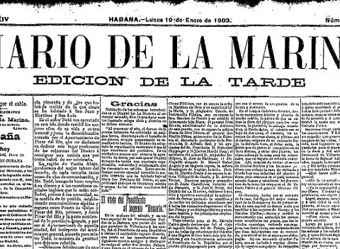 Cuba, periódico, El Lucero, Diario de la Marina