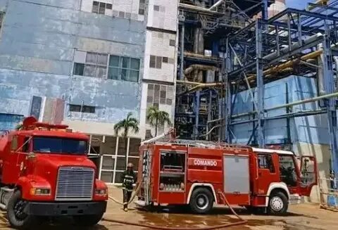 incendio, termoeléctrica, Cuba