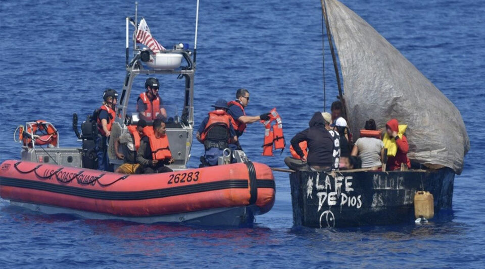 In six months, the US Coast Guard detained 6,202 Cuban rafters