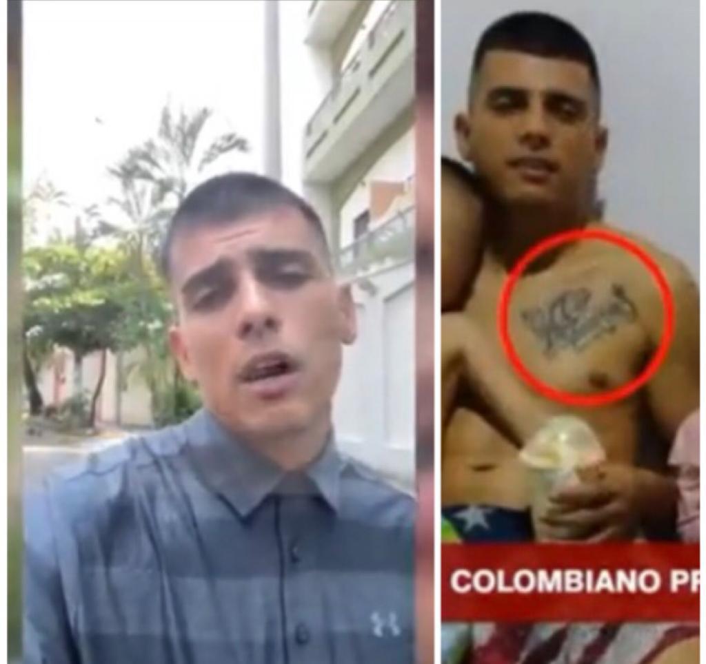 "It was a misunderstanding", the Colombian who had allegedly been captured in El Salvador for a tattoo appeared