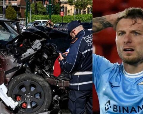 Lazio captain Ciro Immobile was slightly injured in a traffic accident