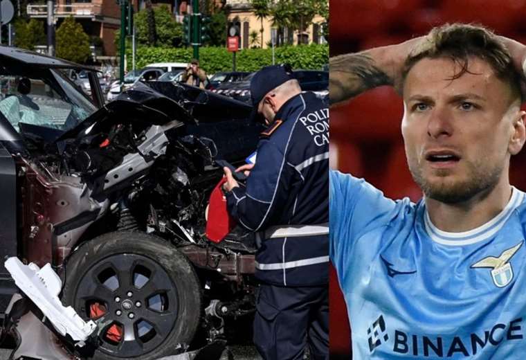 Lazio captain Ciro Immobile was slightly injured in a traffic accident