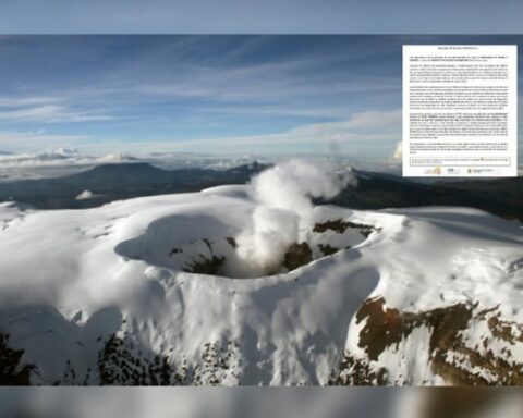 Orange Alert in the Nevado del Ruiz Volcano continues: Geological Service monitors, asks for calm and follow instructions