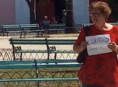 Arrestan a la profesora Alina Bárbara López por exigir liberación de Jorge Fernández Era