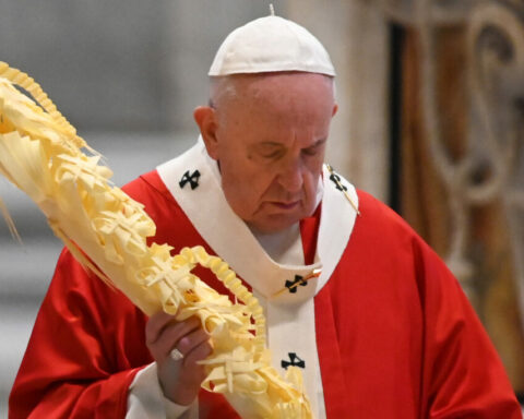 The Pope appreciates the prayers for his health after presiding over the Ramos mass