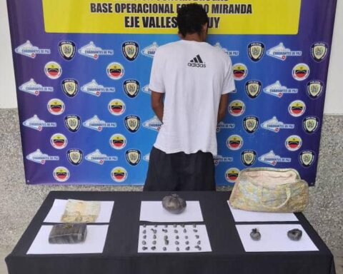 They arrested him with 428 grams of drugs in Ocumare del Tuy