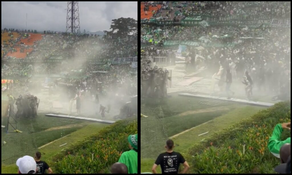 [Video] Riots before Nacional - América: match suspended