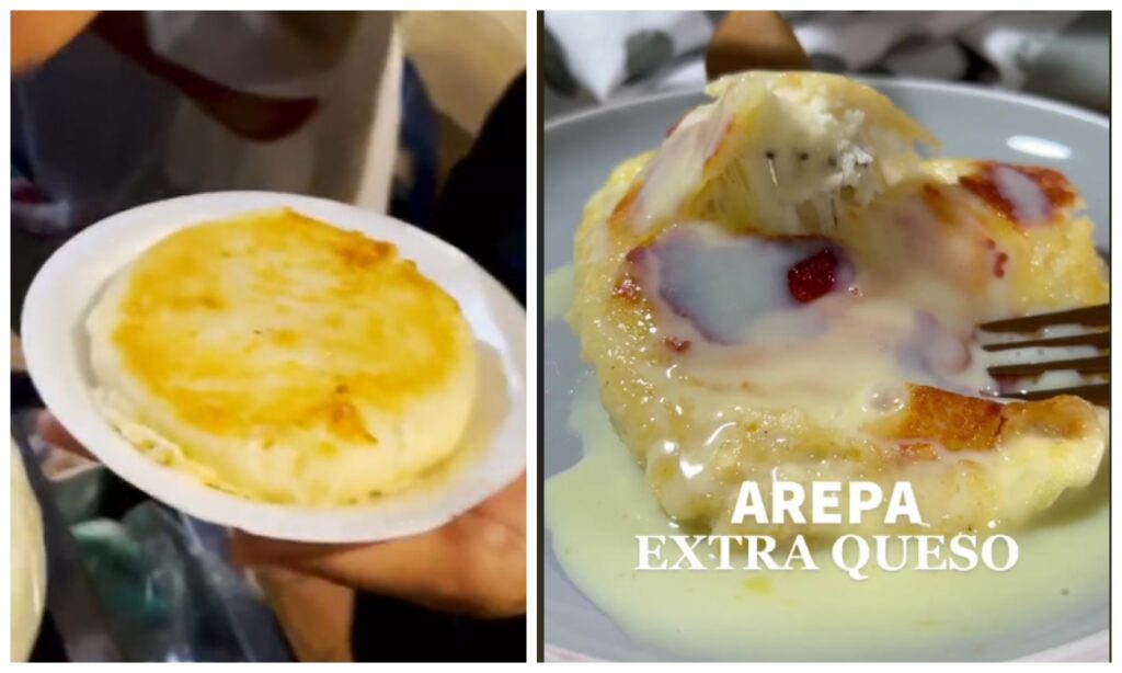 [Video] The arepas with a lot of cheese, and little milk, for which they make long lines