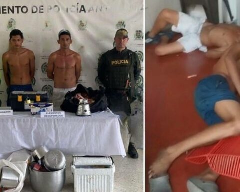 Video: They capture thieves who were going to rob a house but fell asleep after getting drunk, in Antioquia
