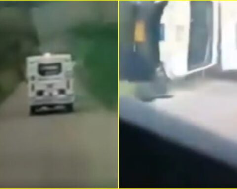 ¿Por guerra de Soat? ambulancia iba a atender accidente de tránsito y resultó volcada