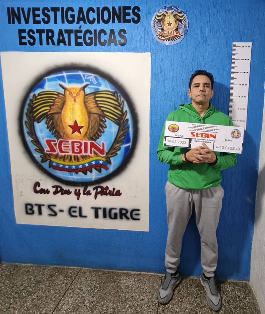Arrested by the Sebin mayor of El Tigre